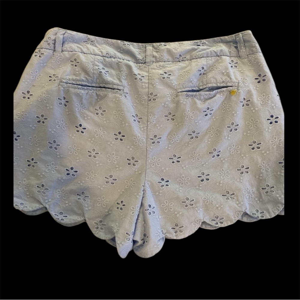 Crown & Ivy Light Blue Eyelet shorts - Picture 2 of 2